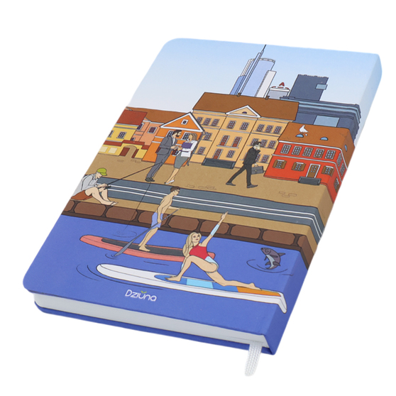 Записная книжка A5 Dziuna Немига в клетку 15,5 x 21 см-1