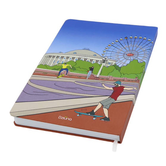 Записная книжка A5 Dziuna Театр в клетку 15,5 x 21 см-1