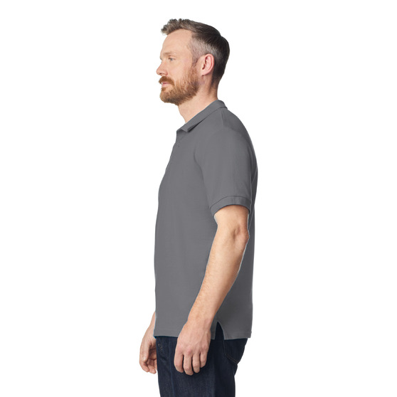 Футболка поло PREMIUM COTTON ADULT DOUBLE PIQUE, ГРАФИТОВЫЙ S-3