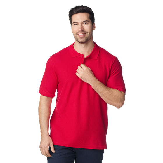 Футболка поло PREMIUM COTTON ADULT DOUBLE PIQUE, КРАСНЫЙ S-3