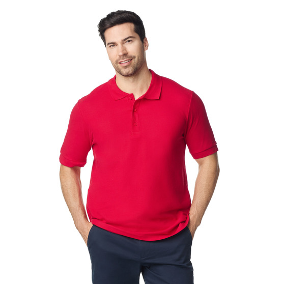 Футболка поло PREMIUM COTTON ADULT DOUBLE PIQUE, КРАСНЫЙ S-4