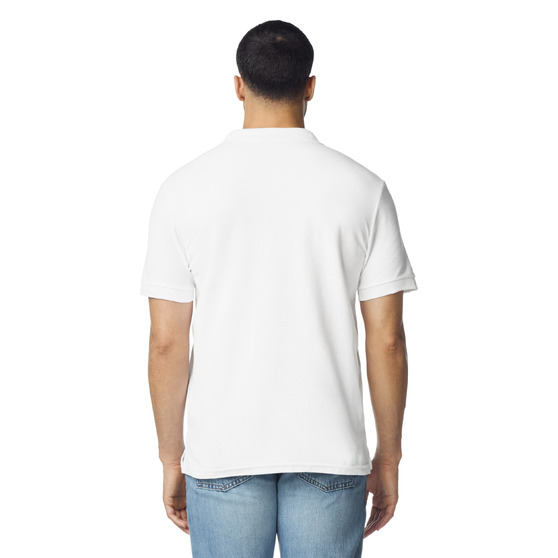 Футболка поло PREMIUM COTTON ADULT DOUBLE PIQUE, БЕЛЫЙ S-1