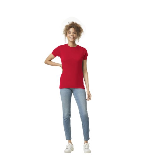 Футболка SOFTSTYLE WOMAN, КРАСНЫЙ S-2