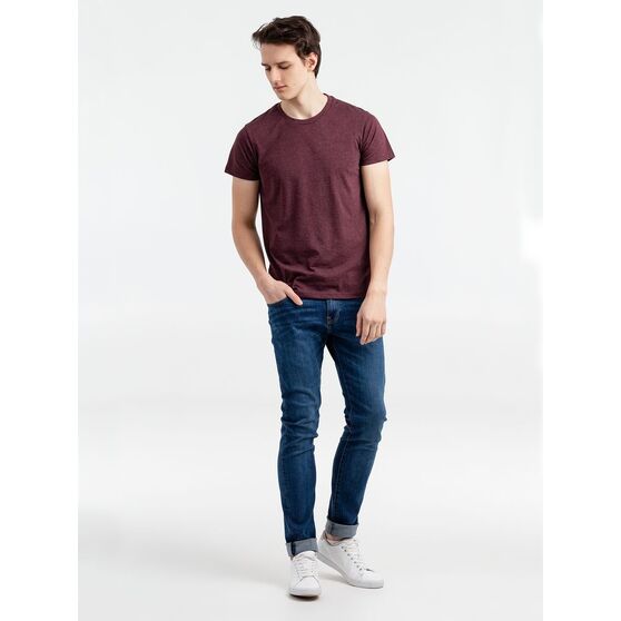 Футболка мужская Regent Fit 150, бордовый меланж-4
