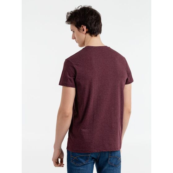 Футболка мужская Regent Fit 150, бордовый меланж-3