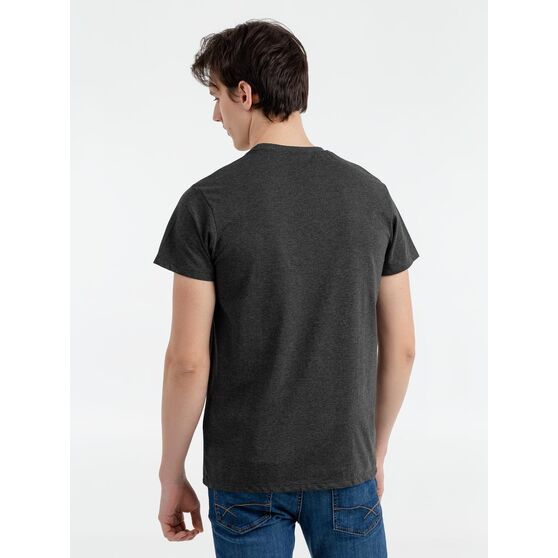 Футболка мужская Regent Fit 150, черный меланж-3
