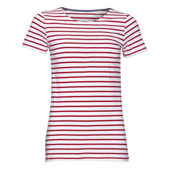 Футболка Miles Women белая с красным-1