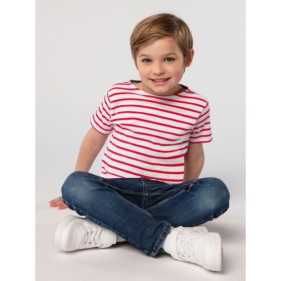 Футболка детская Miles Kids белая с красным-3