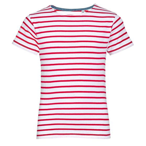 Футболка детская Miles Kids белая с красным-1