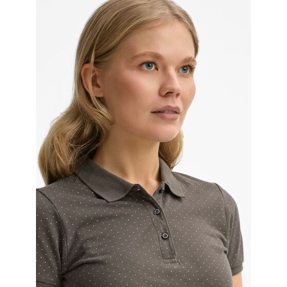 Рубашка поло женская Brandy Women, темно-серая с белым-7