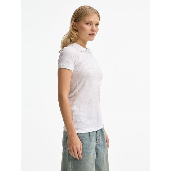 Рубашка поло женская Brandy Women, белая с темно-синим-5