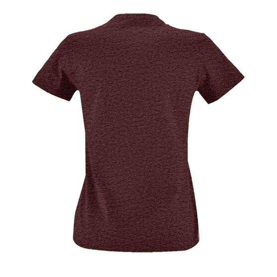 Футболка женская Imperial Fit Women, бордовый меланж-2