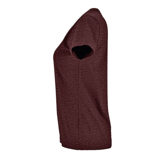 Футболка женская Imperial Fit Women, бордовый меланж-3