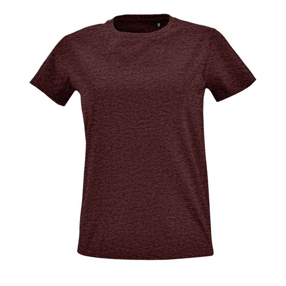 Футболка женская Imperial Fit Women, бордовый меланж-1