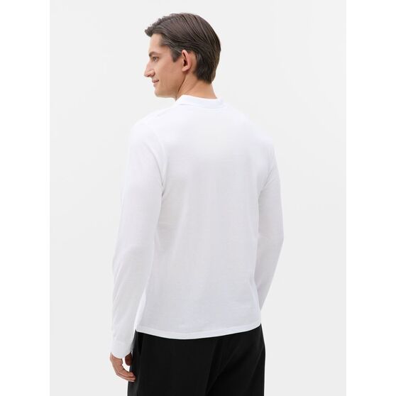 Рубашка поло мужская с длинным рукавом Perfect LSL Men, белая-7