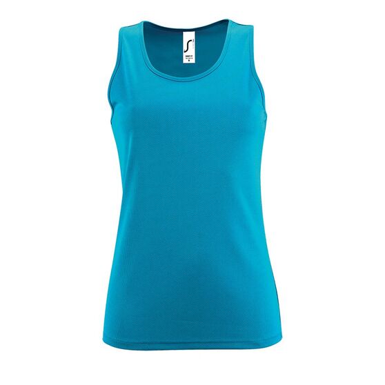 Майка женская Sporty TT Women, ярко-бирюзовая-1