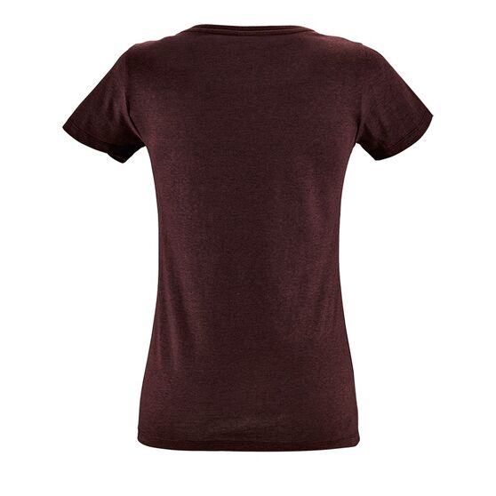 Футболка женская Regent Fit Women, бордовый меланж-2