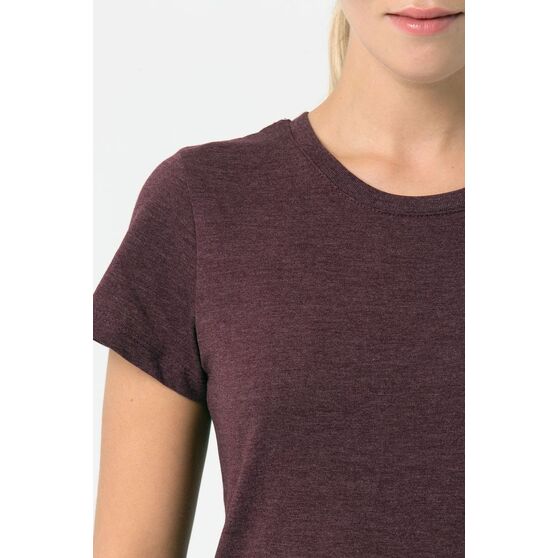 Футболка женская Regent Fit Women, бордовый меланж-6