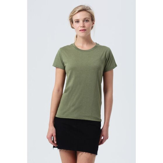 Футболка женская Regent Fit Women, меланж хаки-4