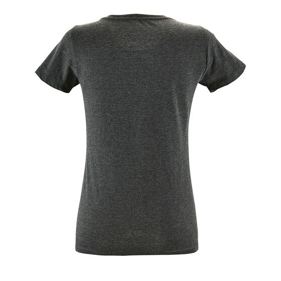 Футболка женская Regent Fit Women, черный меланж-2