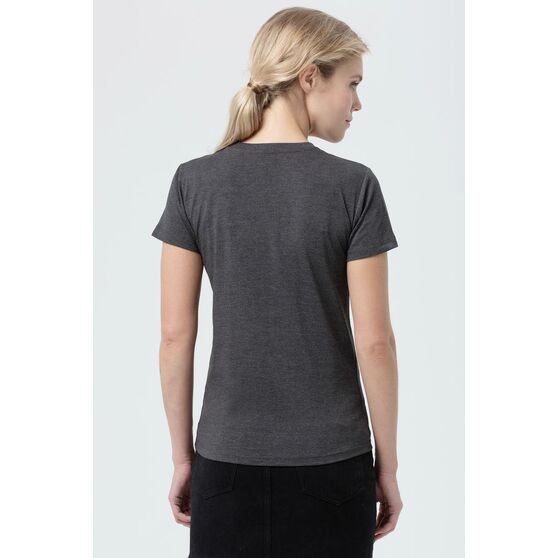 Футболка женская Regent Fit Women, черный меланж-5