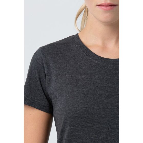 Футболка женская Regent Fit Women, черный меланж-6