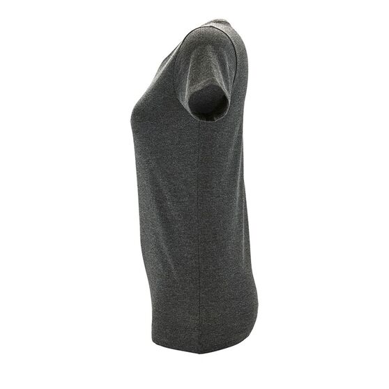 Футболка женская Regent Fit Women, черный меланж-3