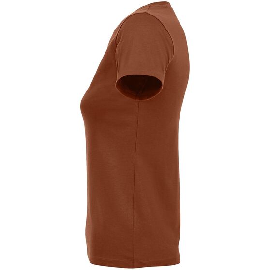 Футболка женская Regent Fit Women, коричневая (терракотовая)-3