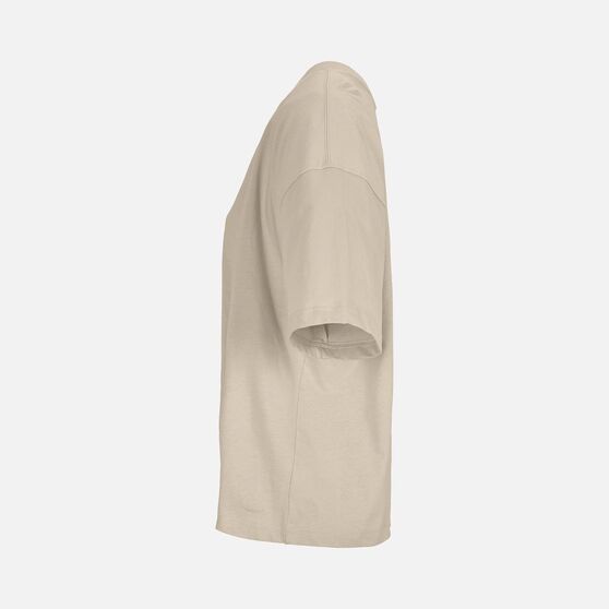 Футболка оверсайз женская Boxy Women, бежевая (льняная)-3
