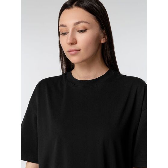 Футболка оверсайз женская Boxy Women, синяя (джинс)-5