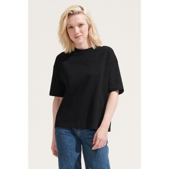 Футболка оверсайз женская Boxy Women, синяя (джинс)-7