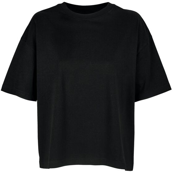 Футболка оверсайз женская Boxy Women, черная-1