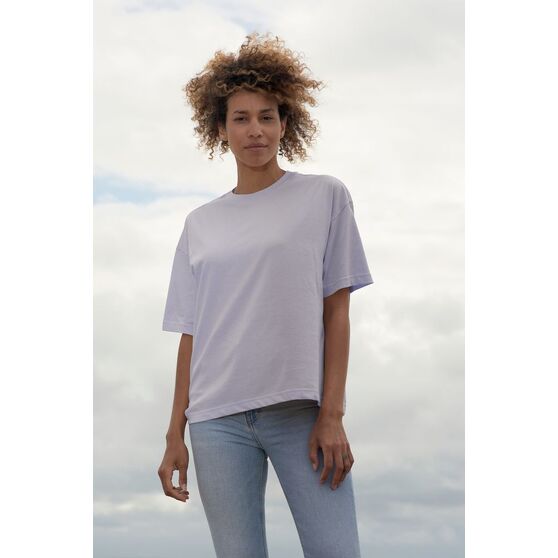 Футболка оверсайз женская Boxy Women, темно-синяя-4