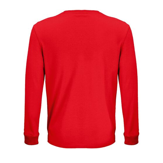 Футболка унисекс с длинным рукавом Pioneer LSL, красная-3