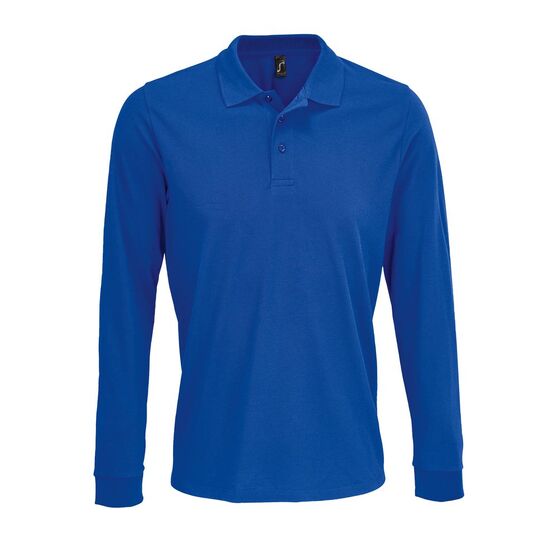 Рубашка поло с длинным рукавом Prime LSL, ярко-синяя (royal)-1