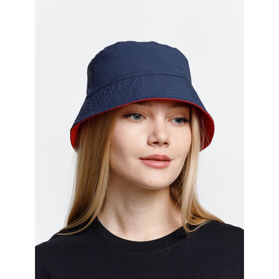 Панама Nylon двусторонняя, темно-синяя с красным-6