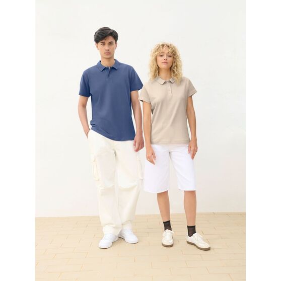 Рубашка поло унисекс Pulse, ярко-бирюзовая-5
