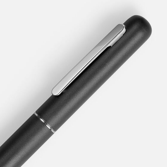 Ручка шариковая Scribo, матовая серая-3