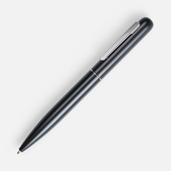 Ручка шариковая Scribo, матовая черная-1