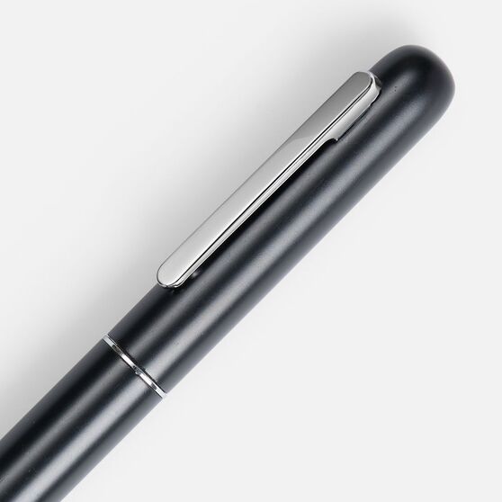 Ручка шариковая Scribo, матовая черная-3