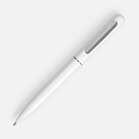Ручка шариковая Scribo, матовая белая-2