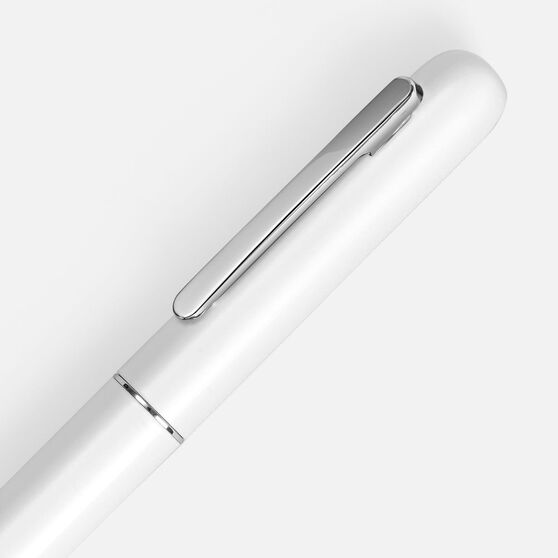 Ручка шариковая Scribo, матовая белая-3