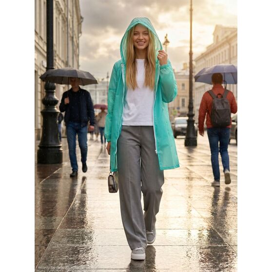 Дождевик Rainman Zip, бирюзовый (тиффани)-16