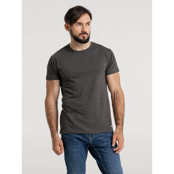 Футболка унисекс Firm Wear, черный меланж-1