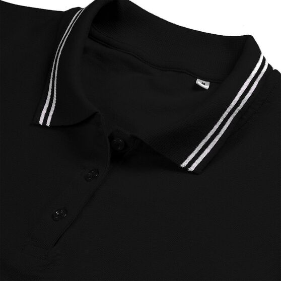 Рубашка поло женская Virma Stripes Lady, черная-3