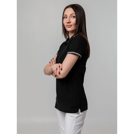 Рубашка поло женская Virma Stripes Lady, черная-7