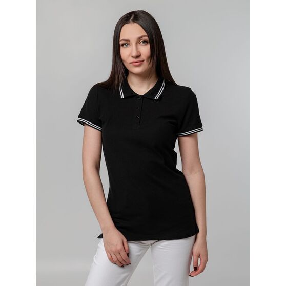 Рубашка поло женская Virma Stripes Lady, черная-6