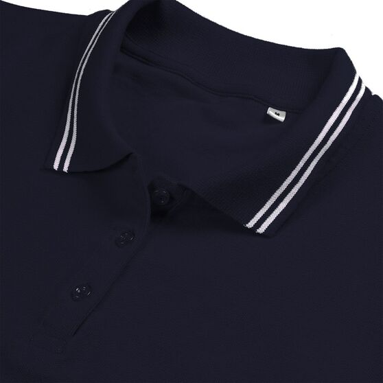 Рубашка поло женская Virma Stripes Lady, темно-синяя-3