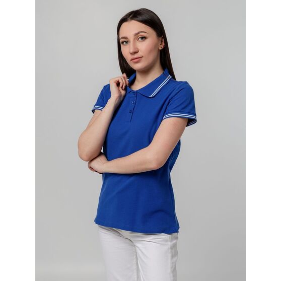 Рубашка поло женская Virma Stripes Lady, ярко-синяя-6