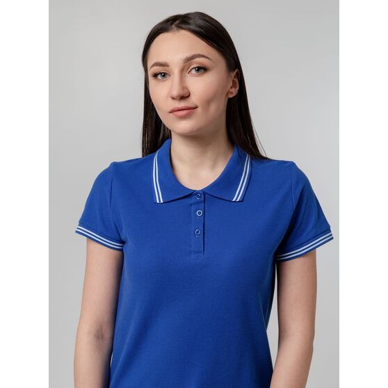 Рубашка поло женская Virma Stripes Lady, ярко-синяя-9